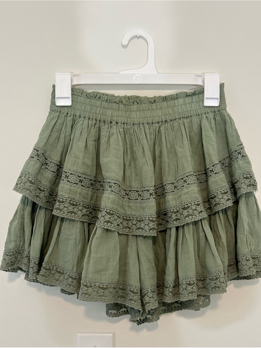 Sage Green American Eagle 100% Cotton Skort Lined